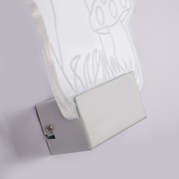Lámpara de pared acrílica de PVC, moderna y contemporánea, de metal.