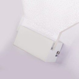 Lámpara de pared acrílica de PVC, moderna y contemporánea, de metal.