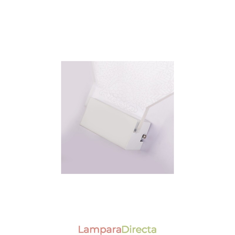 Lámpara de pared acrílica de PVC, moderna y contemporánea, de metal.