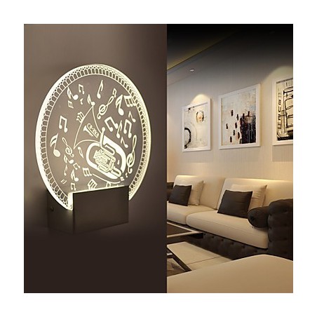 Lámpara de pared acrílica de PVC, moderna y contemporánea, de metal. Lámpara de pared acrílica de PVC, moderna y contemporánea, de metal.
