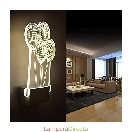 Lámpara de pared acrílica de PVC, moderna y contemporánea, de metal. Lámpara de pared acrílica de PVC, moderna y contemporánea, de metal.
