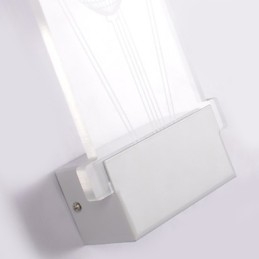 Lámpara de pared acrílica de PVC, moderna y contemporánea, de metal.