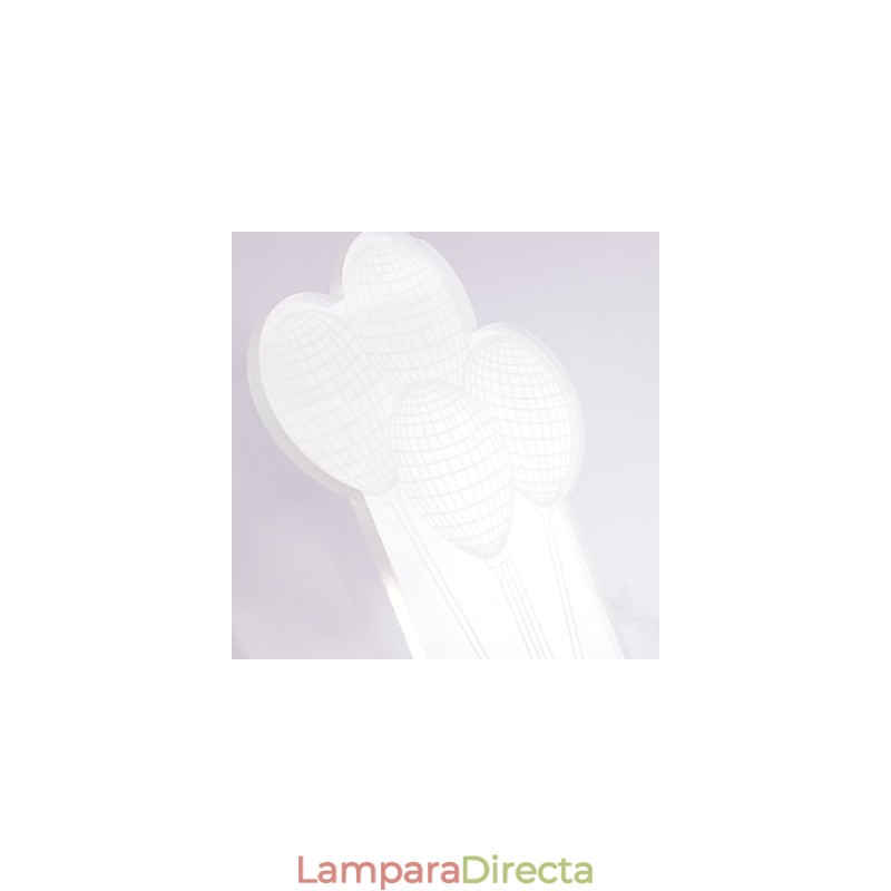 Lámpara de pared acrílica de PVC, moderna y contemporánea, de metal.