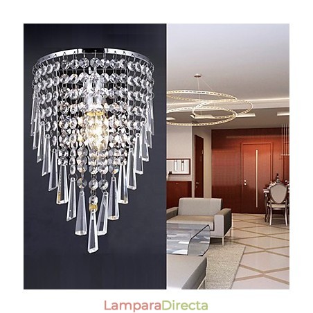 Lámpara de pared de cristal elegante con 1 luz Lámpara de pared de cristal elegante con 1 luz