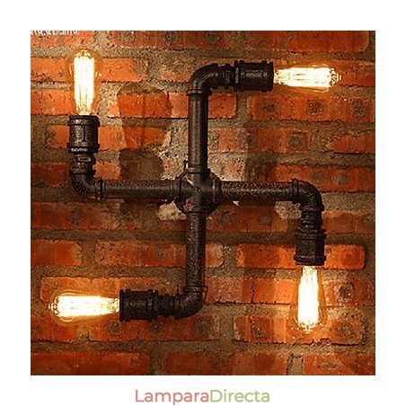 Apliques de pared estilo mini rústico Lodge de metal Apliques de pared estilo mini rústico Lodge de metal