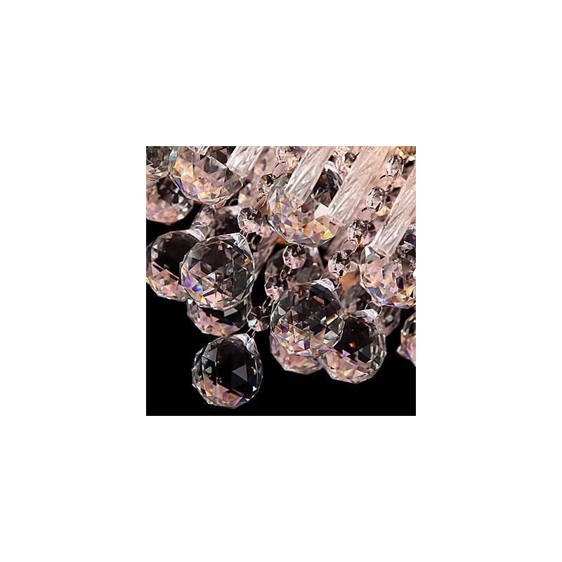 Lámpara de araña de cristal moderna y contemporánea.