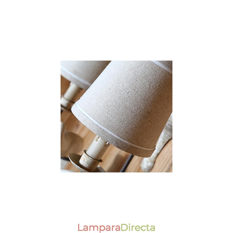 Apliques de pared estilo mini estilo rústico de madera de bambú