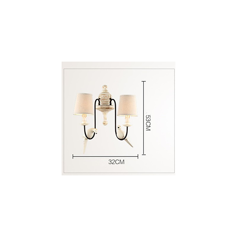 Apliques de pared estilo mini tradicional clásico resina
