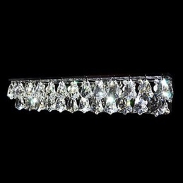 Lámparas de pared de cristal empotradas modernas y contemporáneas de metal