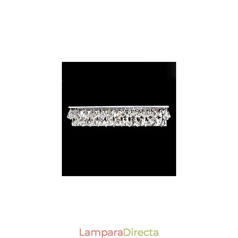 Lámparas de pared de cristal empotradas modernas y contemporáneas de metal