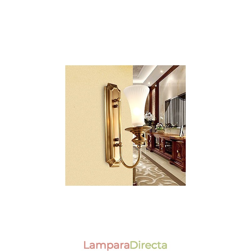 Apliques de pared estilo mini tradicional clásico metal
