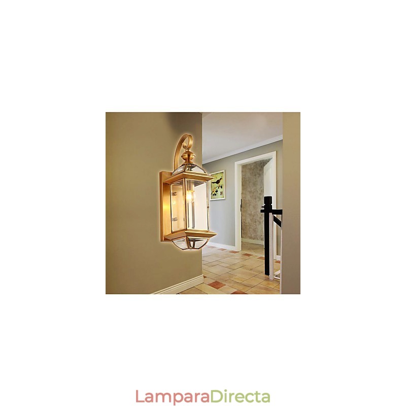 Apliques de pared estilo mini tradicional clásico metal