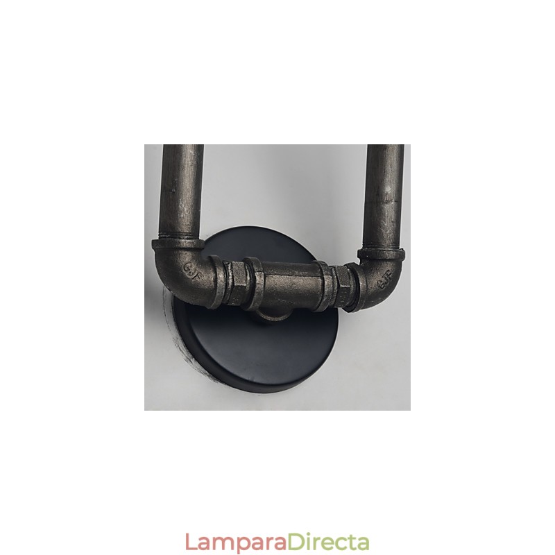 Lámpara de pared de metal retro para cafetería