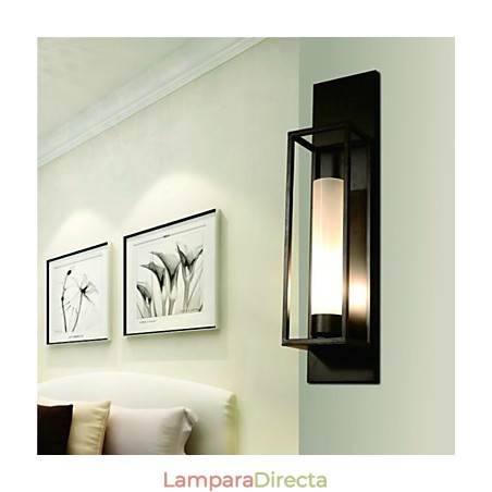 Apliques de pared rústicos de metal para comedor, dormitorio, sala de lectura, metal y vidrio. Apliques de pared rústicos de metal para comedor, dormitorio, sala de lectura, metal y vidrio.