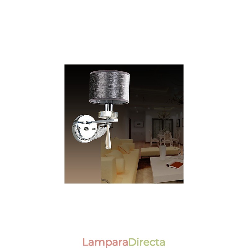 Apliques de pared de cristal de metal contemporáneo moderno
