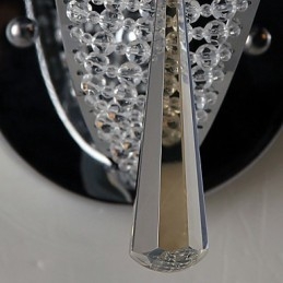 Apliques de pared de cristal de metal contemporáneo moderno