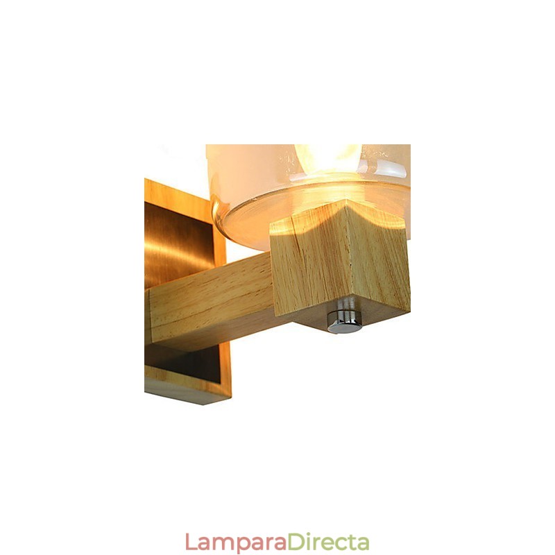 Apliques de pared estilo mini, tradicionales, clásicos, madera y bambú.