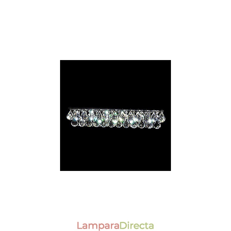 Apliques de pared de cristal de metal contemporáneo moderno