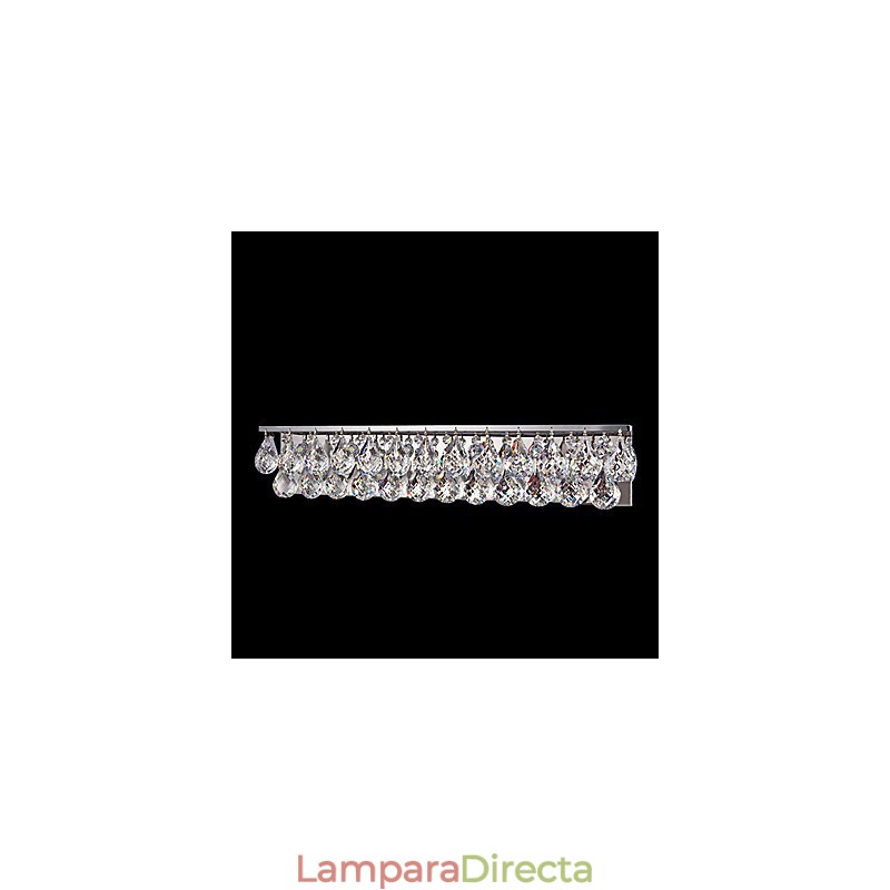 Apliques de pared de cristal de metal contemporáneo moderno