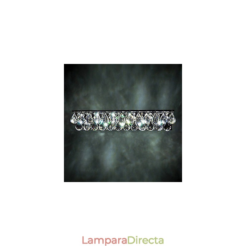 Apliques de pared de cristal de metal contemporáneo moderno