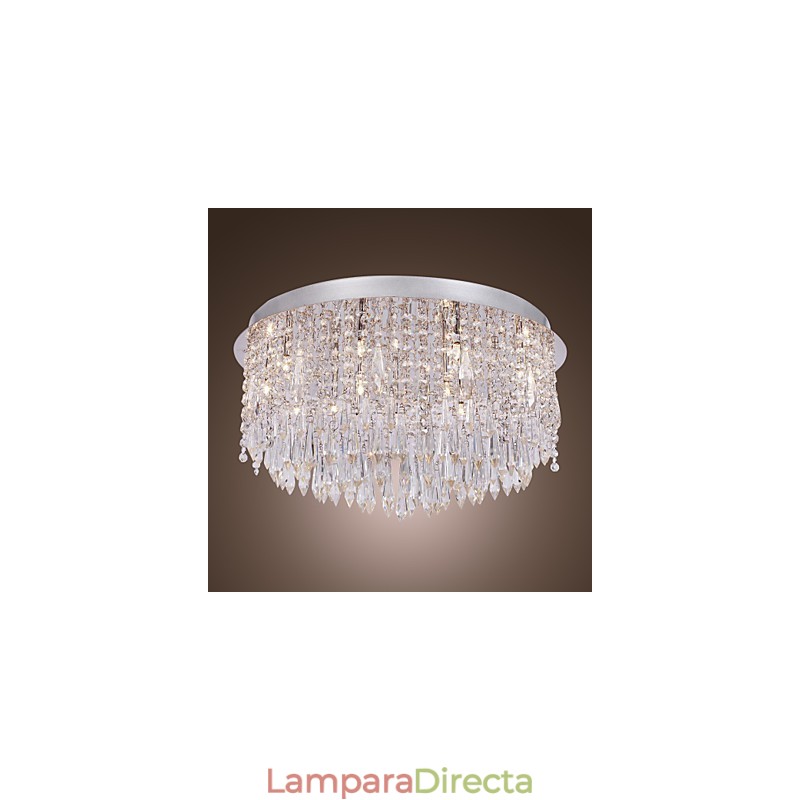 Lámpara empotrada moderna contemporánea de cristal cromado