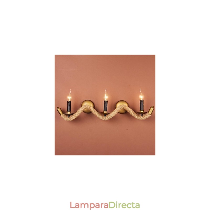 Apliques de pared estilo mini de metal campestre