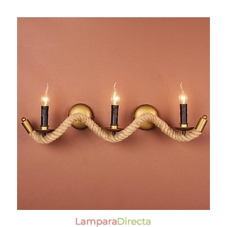 Apliques de pared estilo mini de metal campestre