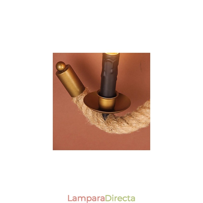 Apliques de pared estilo mini de metal campestre