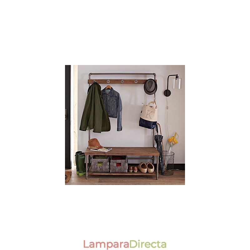 Lámpara de pared moderna con pantalla de tambor de cristal