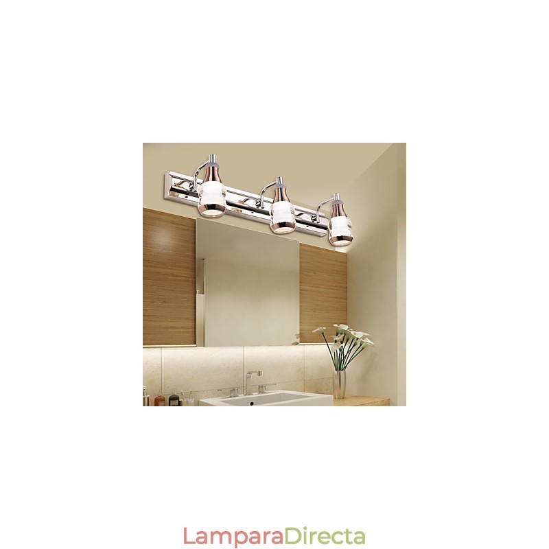 Apliques de pared Iluminación de baño Moderno Contemporáneo Metal