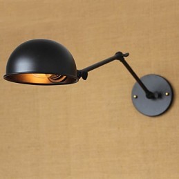 Apliques de pared Luces oscilantes Lámparas de pared de lectura Estilo mini Rústico Lodge Metal