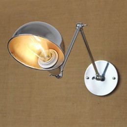 Apliques de pared Luces oscilantes Lámparas de pared de lectura Estilo mini Rústico Lodge Metal
