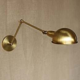 Apliques de pared Luces oscilantes Lámparas de pared de lectura Estilo mini Rústico Lodge Metal