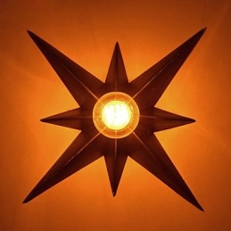 Lámpara de pared moderna personalizada con iluminación de estrella de cinco puntas para vivienda infantil