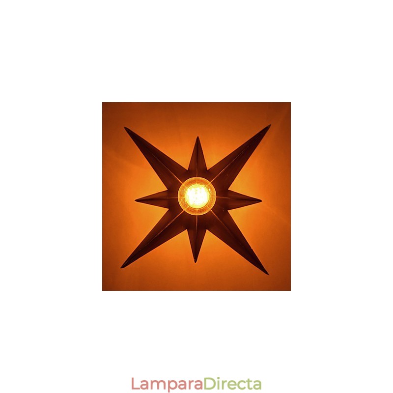 Lámpara de pared moderna personalizada con iluminación de estrella de cinco puntas para vivienda infantil