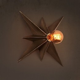 Lámpara de pared moderna personalizada con iluminación de estrella de cinco puntas para vivienda infantil