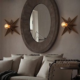 Lámpara de pared moderna personalizada con iluminación de estrella de cinco puntas para vivienda infantil