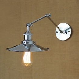 Apliques de pared Luces oscilantes Lámparas de pared de lectura Estilo mini Rústico Lodge Metal