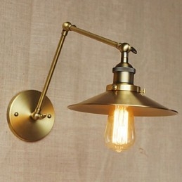 Apliques de pared Luces oscilantes Lámparas de pared de lectura Estilo mini Rústico Lodge Metal
