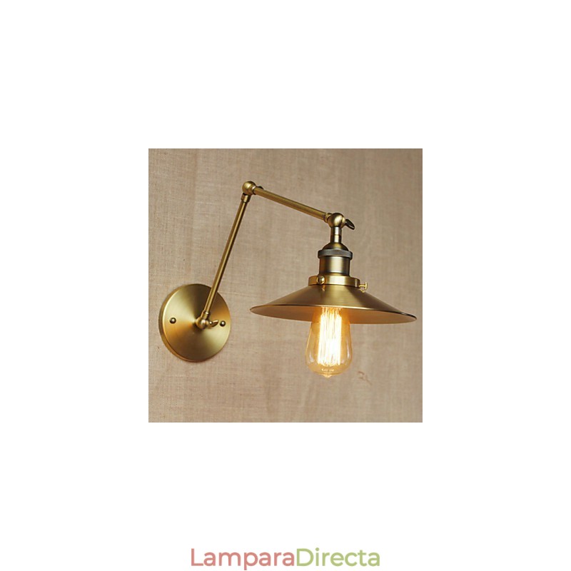 Apliques de pared Luces oscilantes Lámparas de pared de lectura Estilo mini Rústico Lodge Metal