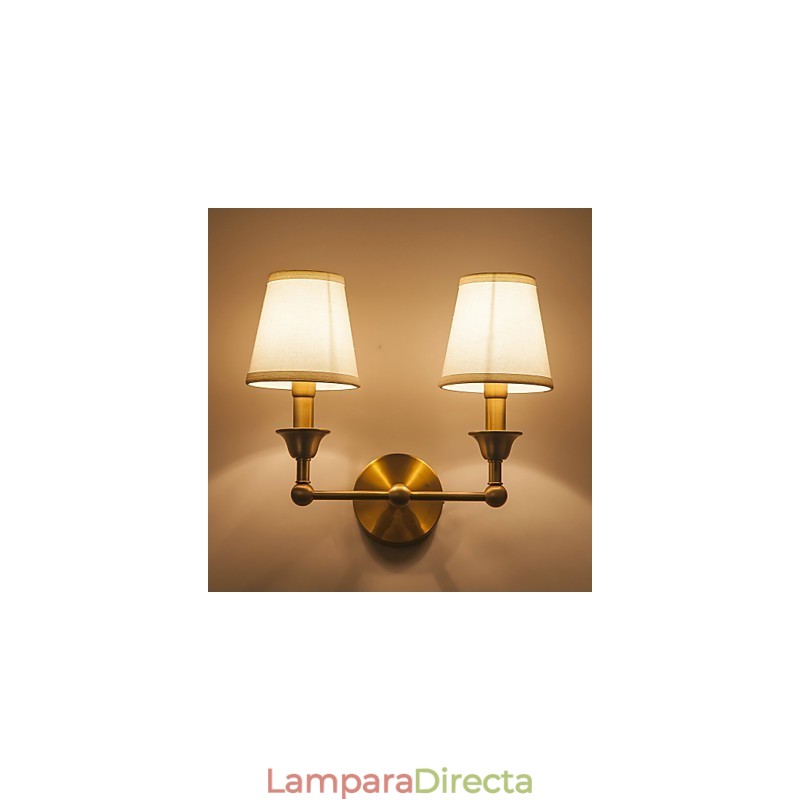 Apliques de pared estilo mini de metal campestre