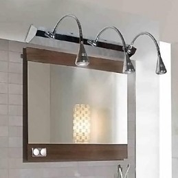 Apliques de pared de cristal, luces de brazo oscilante, luces de pared de lectura, estilo rústico, estilo cabaña, metal