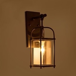 Lámparas creativas de estilo industrial, lámparas de pared estilo norteamericano con bombilla Edison tipo flauta, luces decorativas para barra interior.