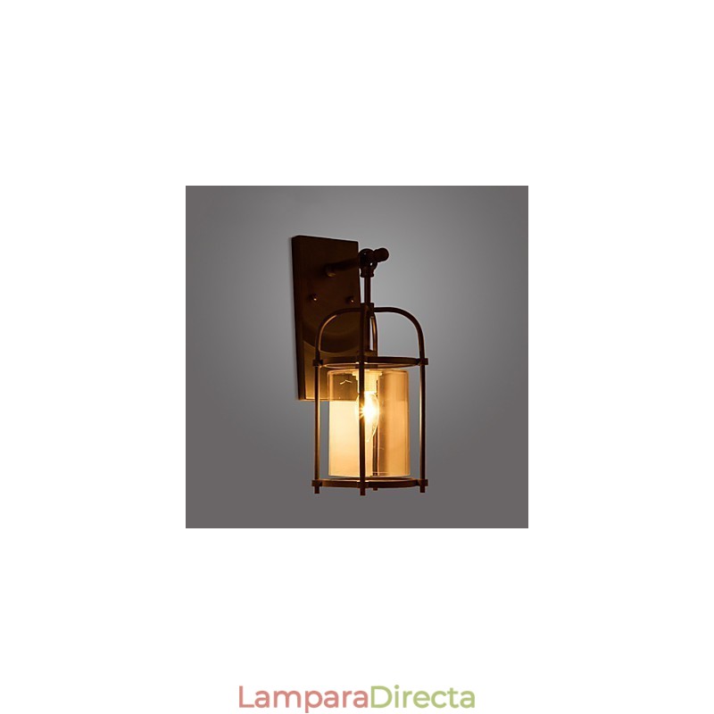 Lámparas creativas de estilo industrial, lámparas de pared estilo norteamericano con bombilla Edison tipo flauta, luces decorativas para barra interior.