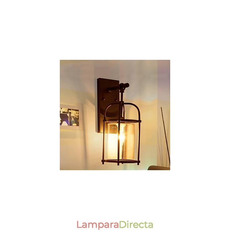 Lámparas creativas de estilo industrial, lámparas de pared estilo norteamericano con bombilla Edison tipo flauta, luces decorativas para barra interior.