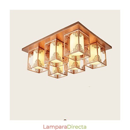 Lámparas de techo de hierro de estilo chino que crean un ambiente de iluminación. Lámparas de techo de hierro de estilo chino que crean un ambiente de iluminación.