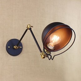 Apliques de pared Luces oscilantes Lámparas de pared de lectura Estilo mini Cabaña rústica Metal