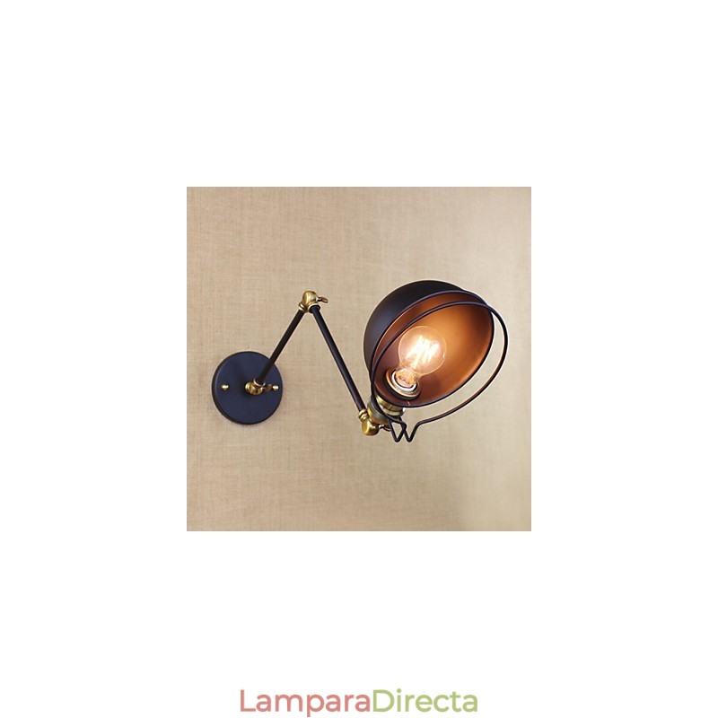 Apliques de pared Luces oscilantes Lámparas de pared de lectura Estilo mini Cabaña rústica Metal