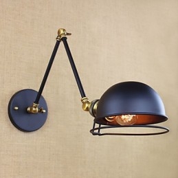 Apliques de pared Luces oscilantes Lámparas de pared de lectura Estilo mini Cabaña rústica Metal