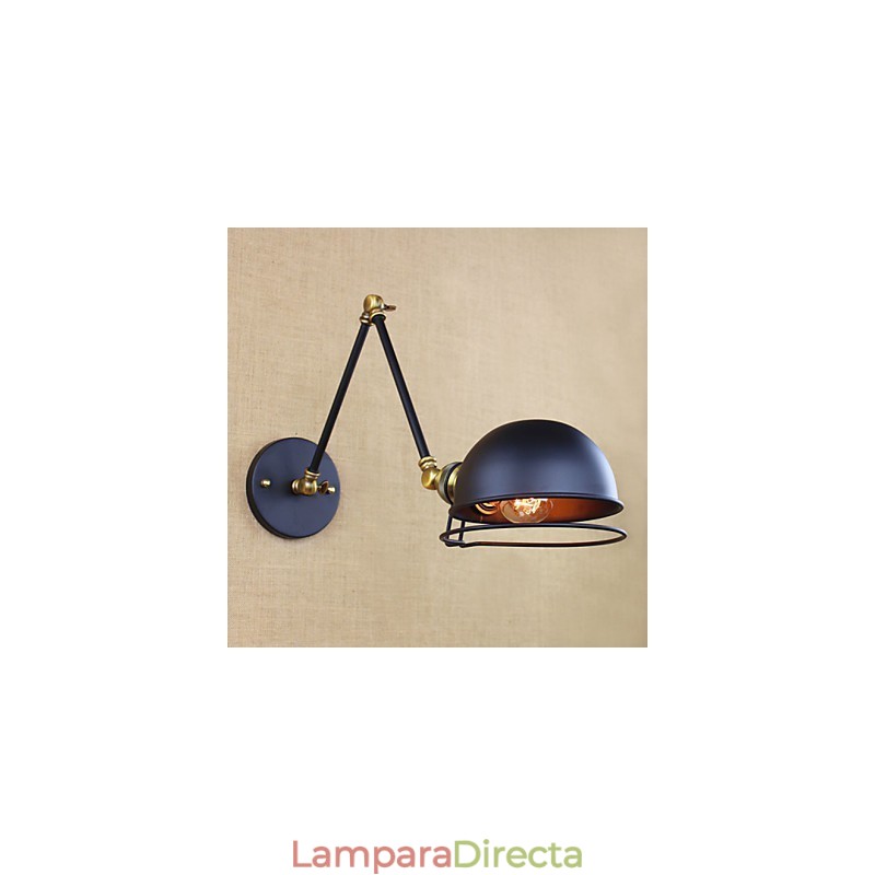 Apliques de pared Luces oscilantes Lámparas de pared de lectura Estilo mini Cabaña rústica Metal